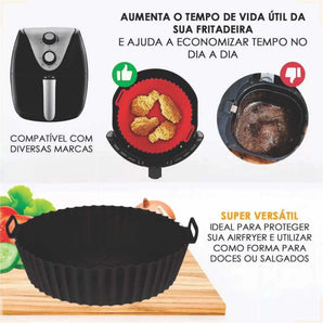 Kit Formas Silicone para Air Fryer